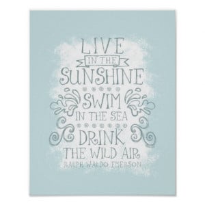 File Name : summertime_drink_the_wild_air_quote_by_emerson_poster ...