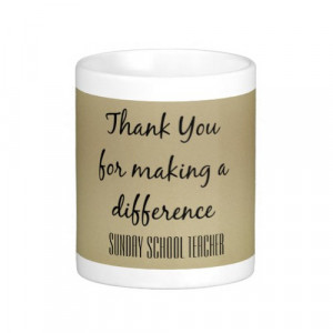 Thank You Sunday School Teacher Mugs | Zazzle