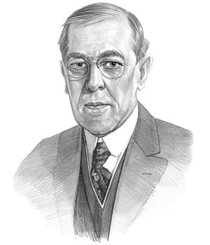 Woodrow Wilson was the 28th President of the United States whose ...