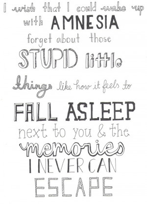 Amnesia 5sos Quotes 5sos quotes amnesia amnesia