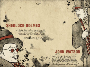 Sherlock Holmes Book Quote Backgrounds