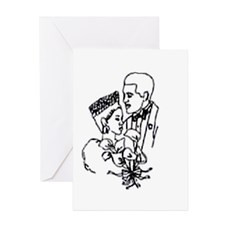 Cute African american wedding Greeting Card