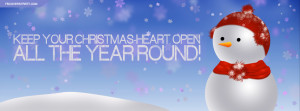 Keep Your Christmas Heart Open Quote Picture