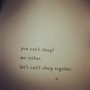 Let's Can't Sleep Together