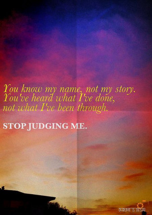 Stop Judging Me by dhrumildesai, via Flickr