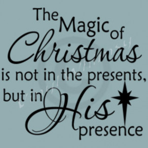 Vinyl Wall Art - Christmas Holiday Quote - The Magic Of Christmas Is ...