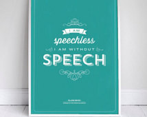 Speechless, I am Without Speech - Seinfeld Poster - Elaine Benes Quote ...
