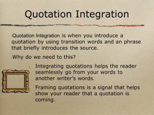 Quote Integration (Stefanie Johnson)
