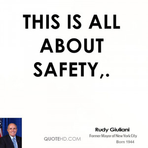 This is all about safety,.