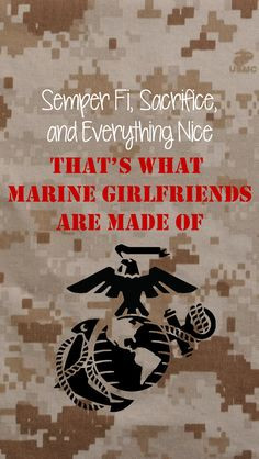 That's what marine girlfriends are made of ♥ More