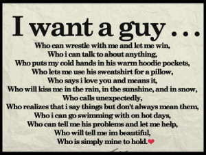 Want A Guy :)