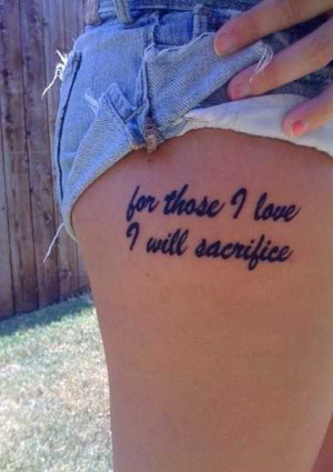 thigh tattoos for women quotes