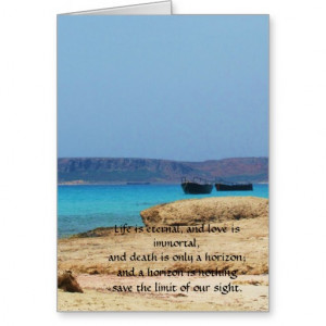 Inspirational Grieving Quote for Healing Greeting Cards