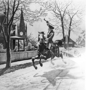 Paul Revere's ride, Illustration. 208-FS-3200-5. ( revolutionary ...