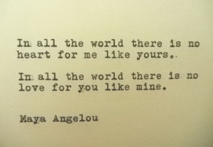MAYA ANGELOU Love Quote Hand Typed on Typewriter by PoetryBoutique, $9 ...