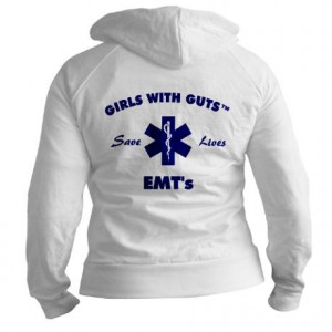 emt sweatshirt...love this...but white not be the best color option ...