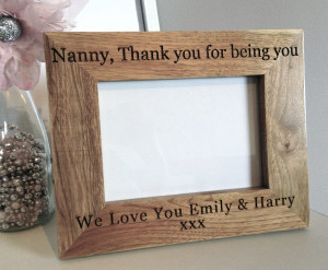 Thank You Grandparent Oak Frame