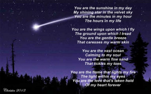 ... Poems About Love And Life: You Are My Shining Star #Poetry #LovePoem