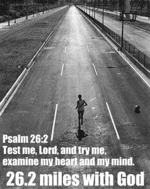 26.2 miles of bible verses..for the #runner