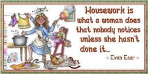 Housework. Evan Esar