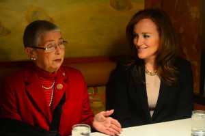 Rep. Carolyn McCarthy, left, and Nassau County District