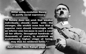 Hitler using evolution theory to justify racial supremacyIf Nature ...