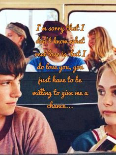... just have to be willing to give me a chance... Bridge to terabithia