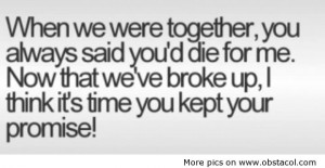 When we were together