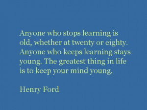 Never Stop Learning