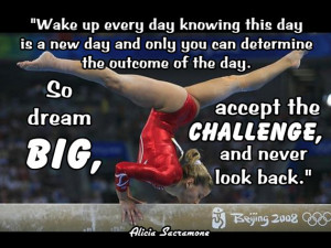 Gymnastics Poster Alicia Sacramone Gymnast Photo Quote Wall Art 5x7 ...
