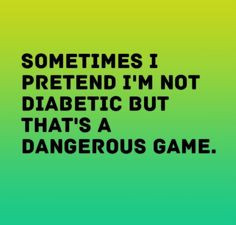 Sure is a dangerous game! #diabetes , #diabetic