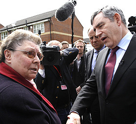 Gordon Brown is caught off guard by a microphone calling this voter a ...