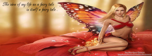 Fairy quote timeline cover, angel and fairy timeline cover banner