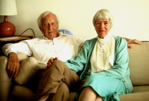 Hannes and Kerstin Alfv n in their La Jolla home in 1988