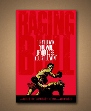 RAGING BULL Movie Quote Poster