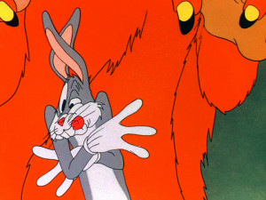 Chuck Jones With Cutout Bugs Bunny The Mid