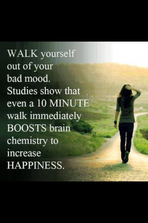 Walking to improve mood