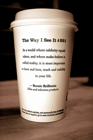 starbucks cup quotes. Starbucks Cup Quotes: chai tea