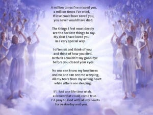 Missing You In Heaven Quotes Mom I miss you mom.