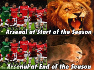 Arsenal FC at the end of the season