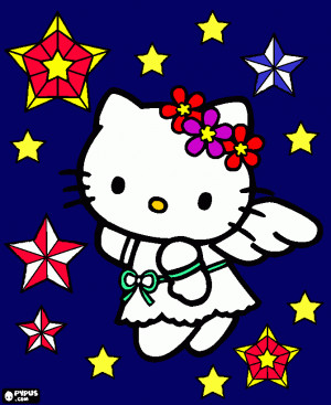 Hello Kitty Coloring Page...