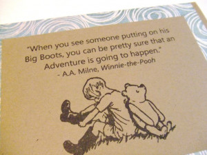 An Adventure - Winnie the Pooh Quote - Classic Pooh and Christopher ...
