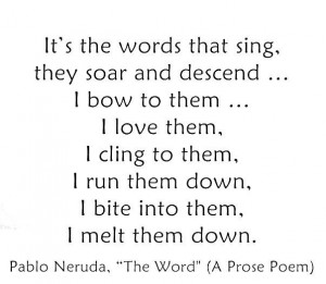 Pablo Neruda • The Word