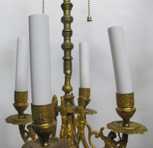 Antique French Empire Louis XVI Inspired Gold Gilt Candelabra Table ...