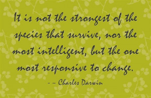 Openness to change is key- Darwin #quote