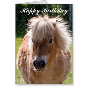 Horses Happy Birthday Card...