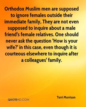... your wife?' in this case, even though it is courteous elsewhere to