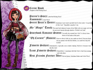 Search Results for: Ever After High Cerise Hood