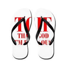 tgif-BOD-RED Flip Flops for