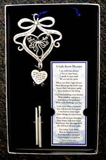 Memorial Poem Windchime - Gift from Heaven